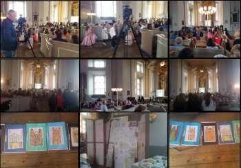 Rosenfeldtsskolan genomförde musikal och utställning i Trefaldighetskyrkan i Karlskrona den 13 maj